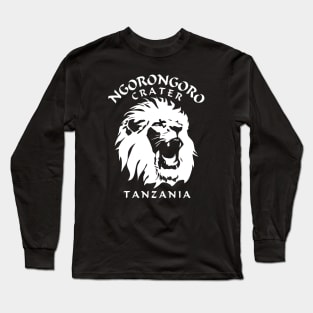 Ngorongoro Crater Conservation Area | Lion Face Long Sleeve T-Shirt